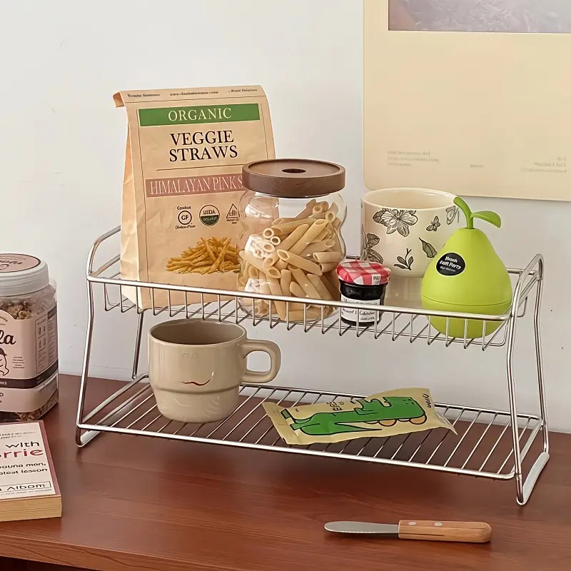Kitchen Appliances Table - 2-stufiges Aufbewahrungsregal für die Arbeitsplatte –