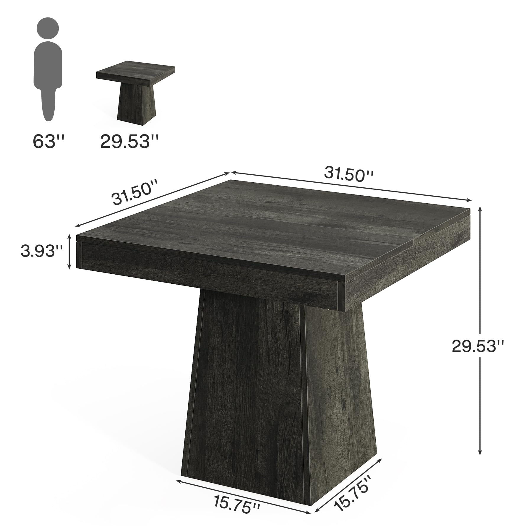 Tribesigns Square Dining Table – Kitchen Appliances Table Bewertung und Preis