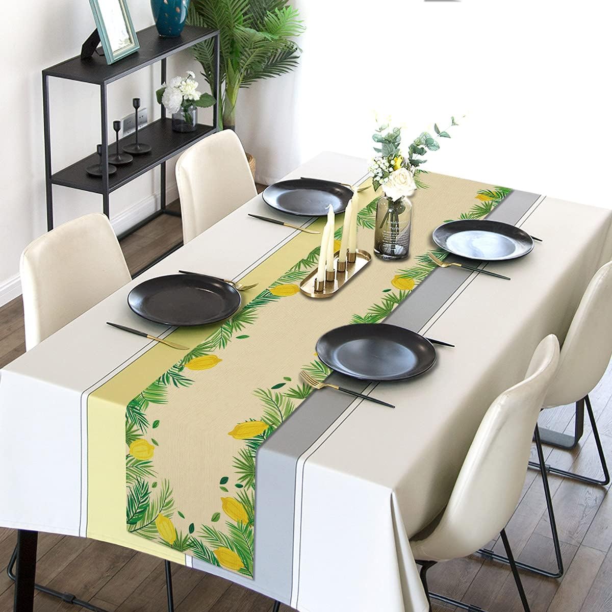 Sukkot Tischläufer aus Leinen, – Kitchen Appliances Table Bewertung und Preis